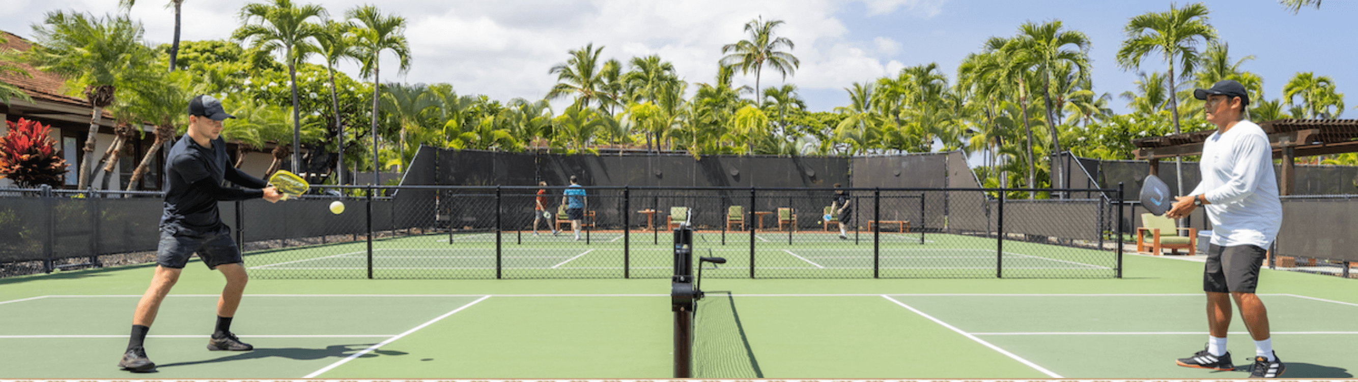 tropical beaches, pickleball courts, relaxing vacation in paradise