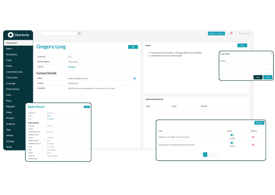 insurance industry policy management