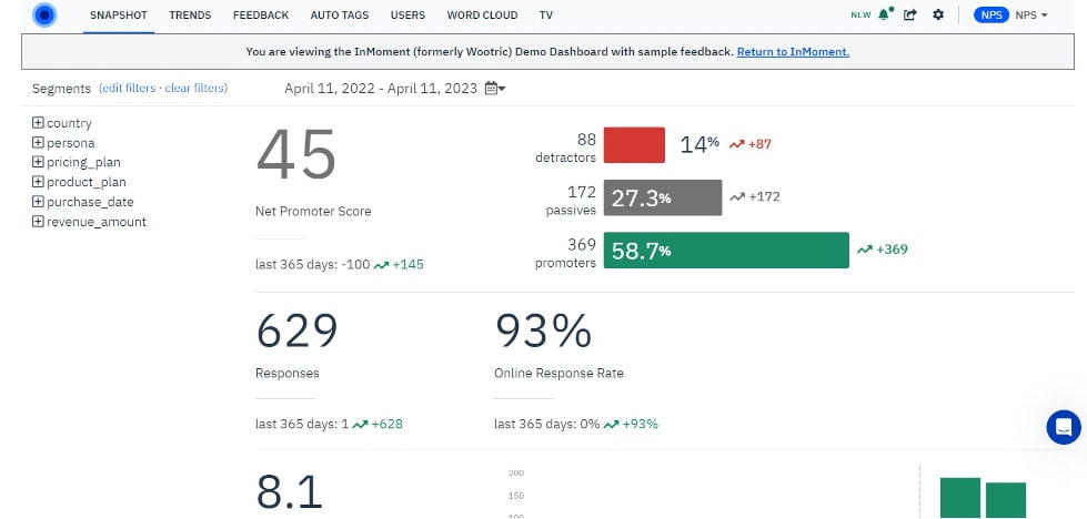 InMoment: herramienta que mide la satisfacción y la experiencia del cliente