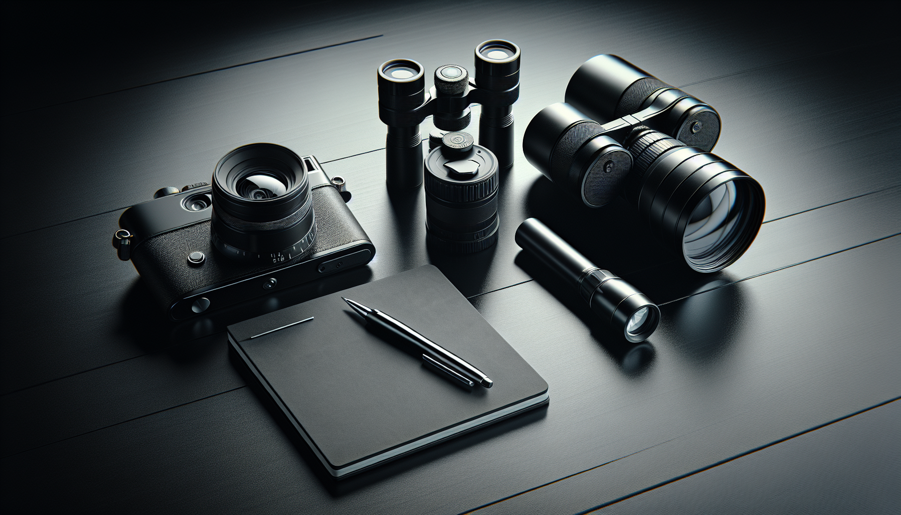 Private investigator's surveillance equipment