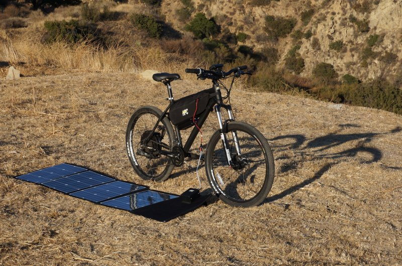 electric bike charging with solar panel