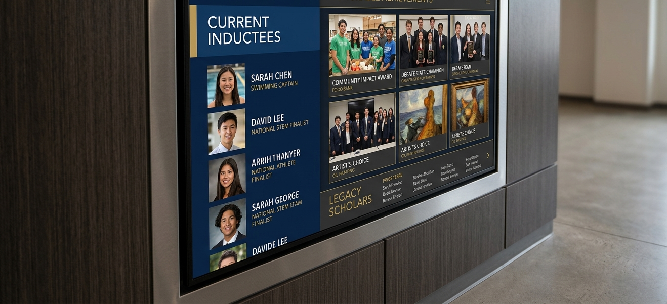 features matter most in school hall of fame software