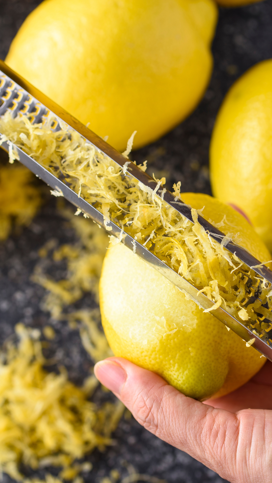 microplane zesting one lemon