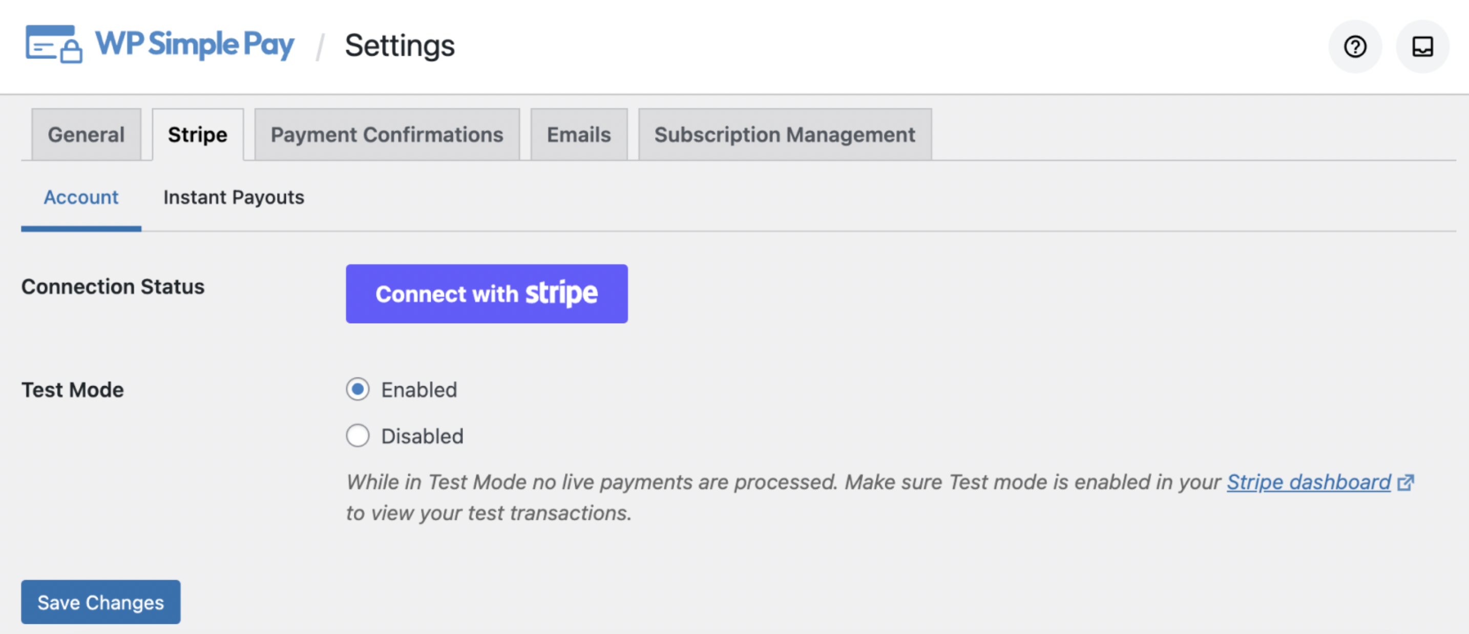 Connect your Stripe account to the Plugin.