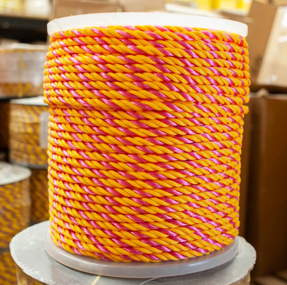 "Find Your Perfect Rope Manufacturer: Tips and Tricks for Choosing the Best Rope Products" 13 Phoenix Rope & Cordage 3-Strand Twisted Polypropylene in magenta and yellow