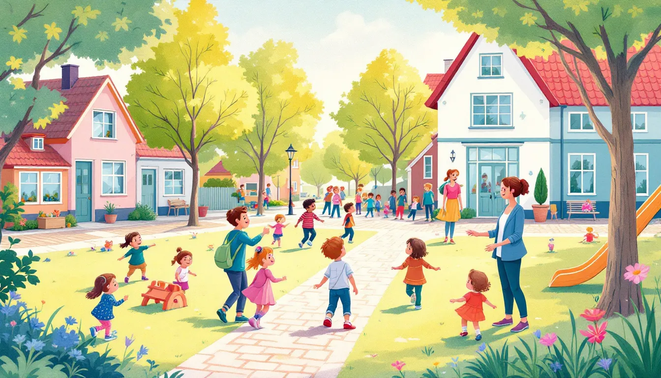 Various childcare options for children in Wageningen, with a focus on healthy childcare.