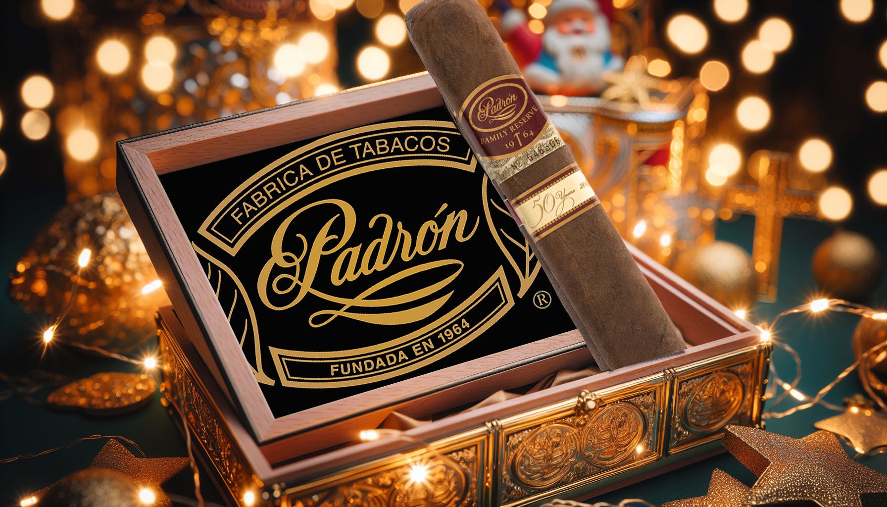 An illustration highlighting the Padron Family Reserve 50 Year cigar, perfect for special occasions.