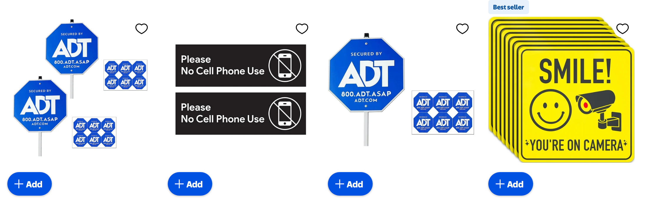 security dropshipping products - security sticks and signs