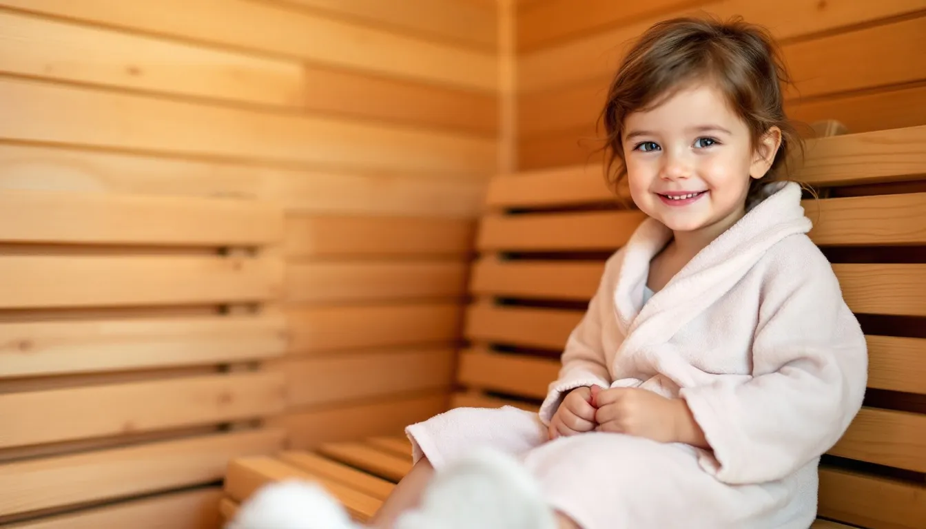 A child enjoying a relaxing infrared sauna session, showcasing the benefits of infrared sauna therapy for kids.
