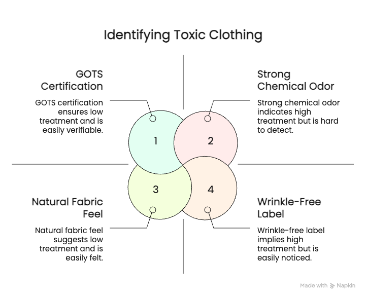 identifying toxic clothung