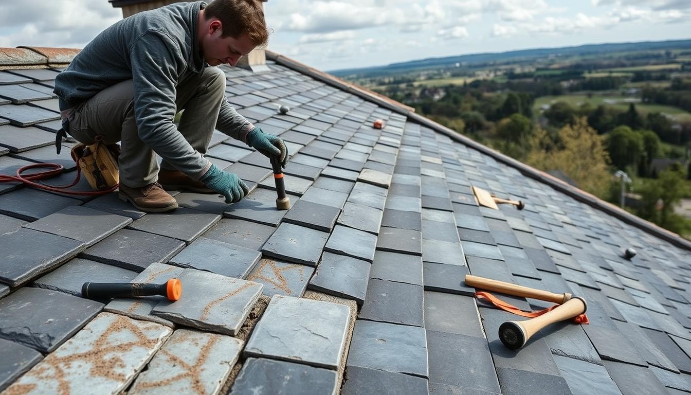 slate roof installation