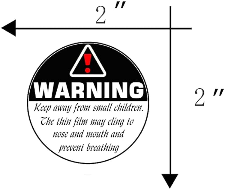 Plastic bag choking icon size