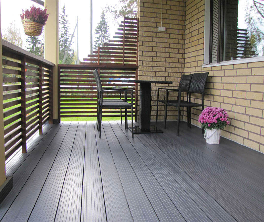 Composite deck boards