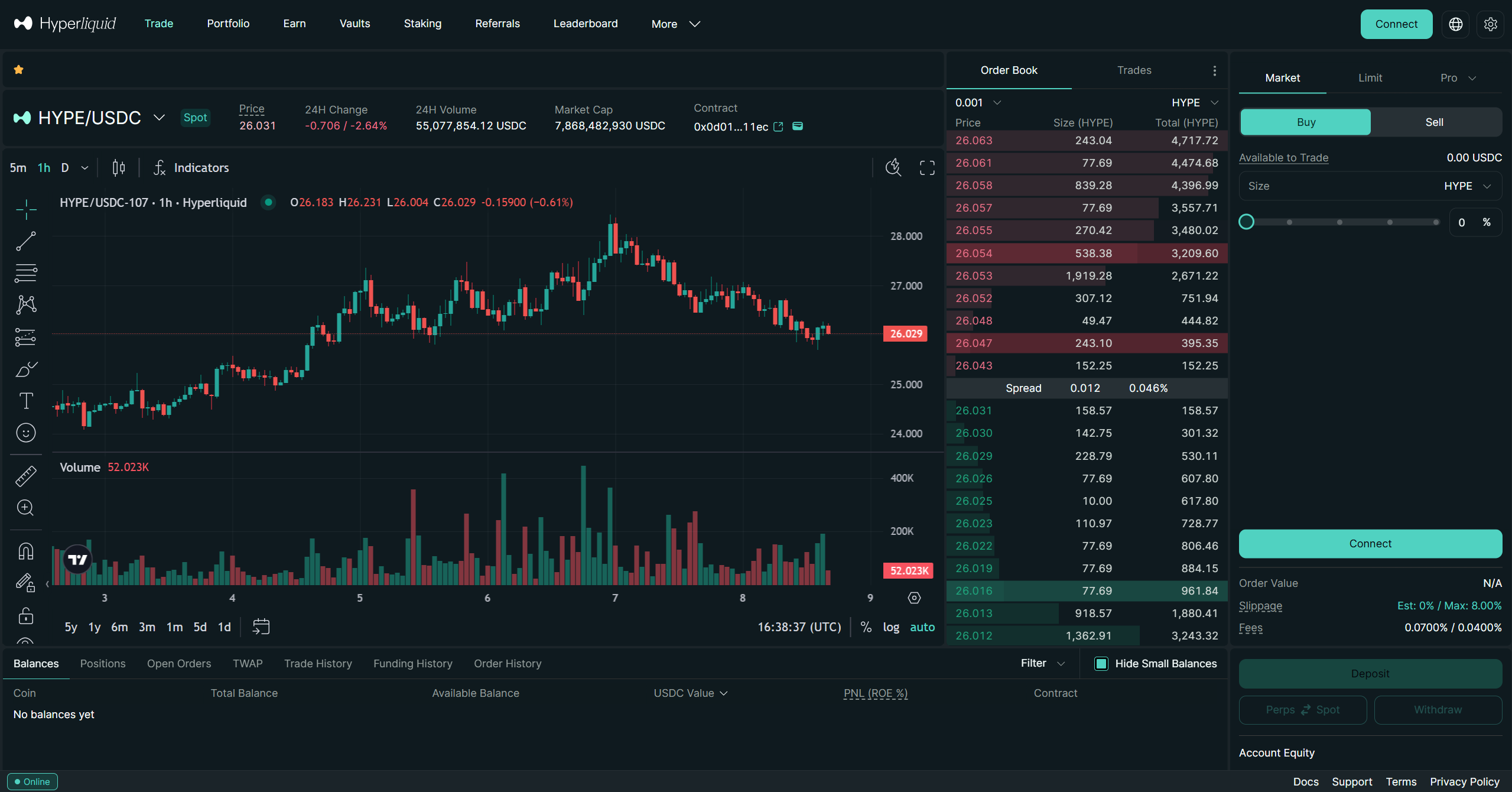 Perp DEX trading apps