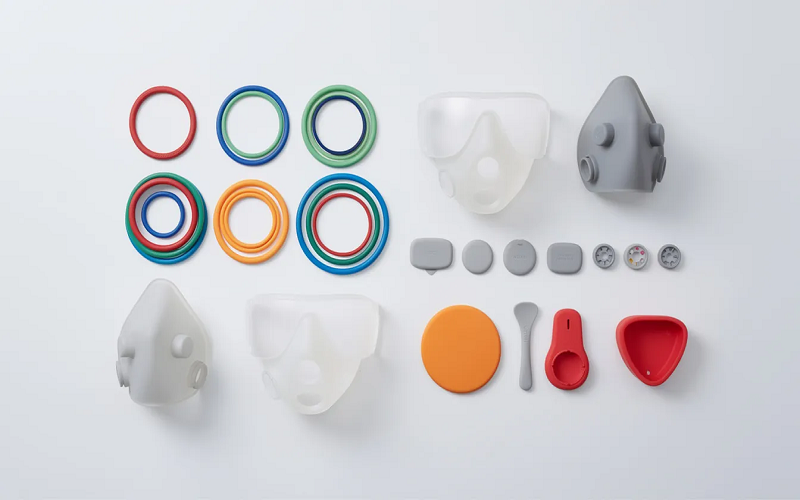 silicone seals, face masks, and consumer product parts