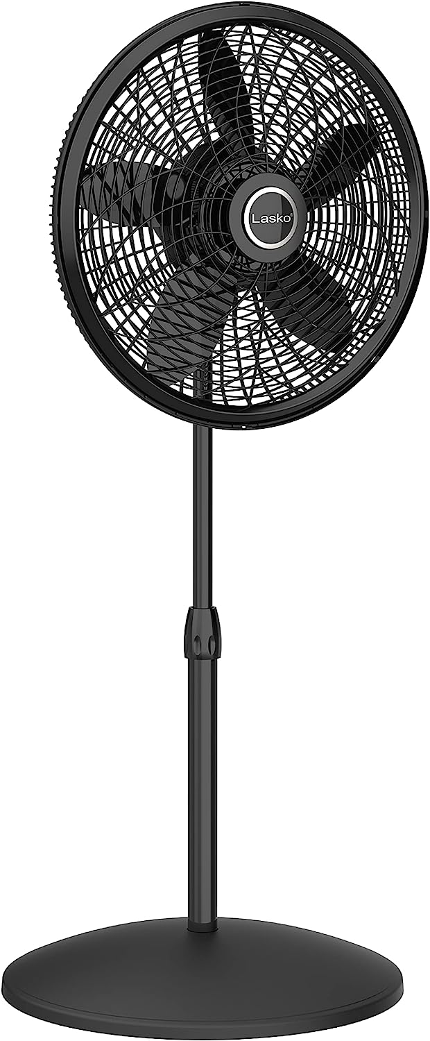 Example of a pedestal fan with adjustable height 