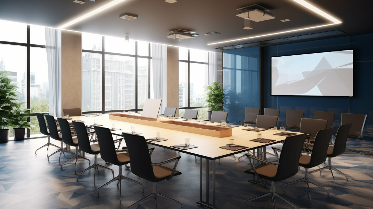 Large video conferencing room