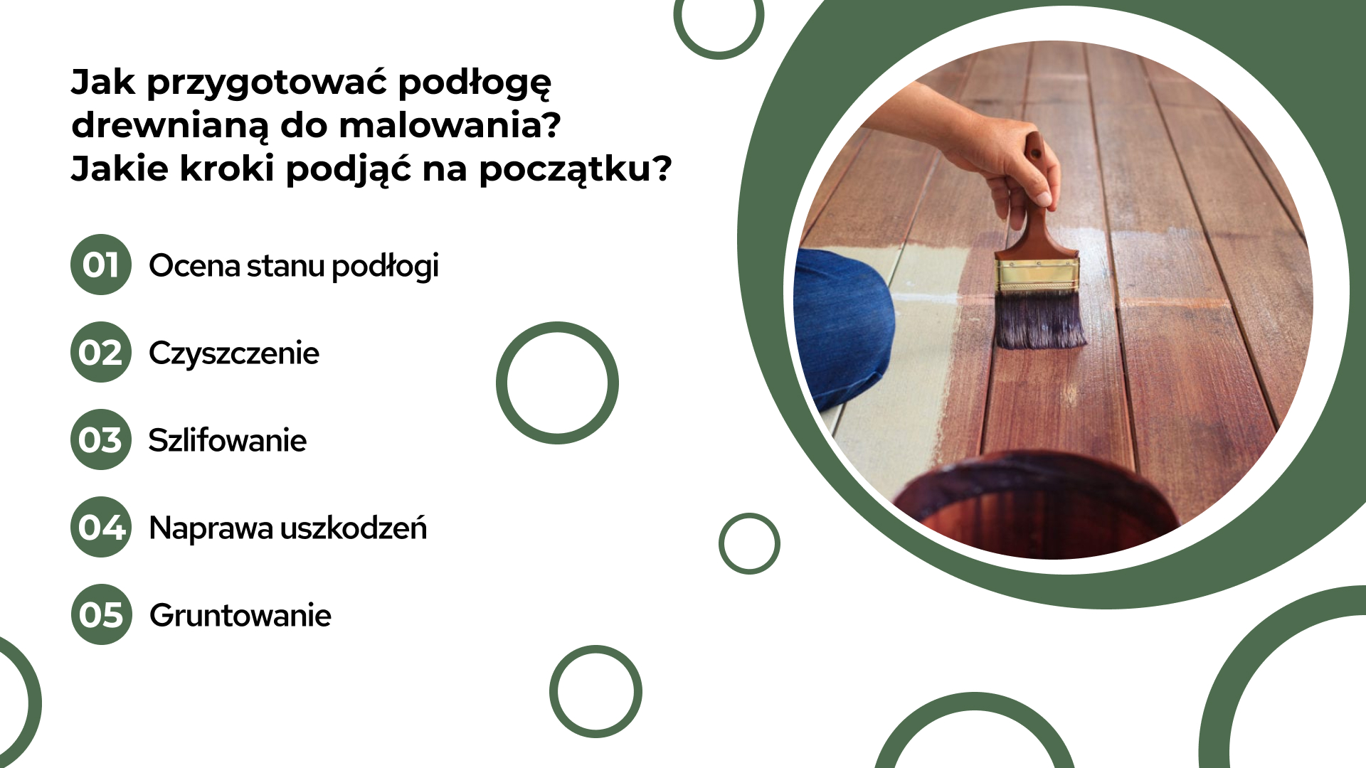 Jak przygotować podłogę drewnianą do malowania?