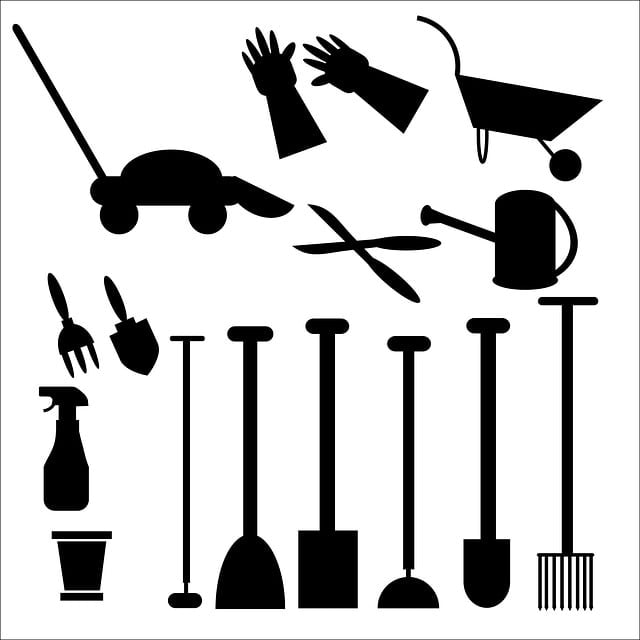 garden tools, gardening tools, gardening, tools, implements, black, silhouette, mower, lawn mower, spade, fork, gloves, trowel, flower pot, spray, bottle, shovel, garden tools, garden tools, garden tools, garden tools, garden tools, gardening tools, gardening, gardening, lawn mower, lawn mower, shovel, shovel