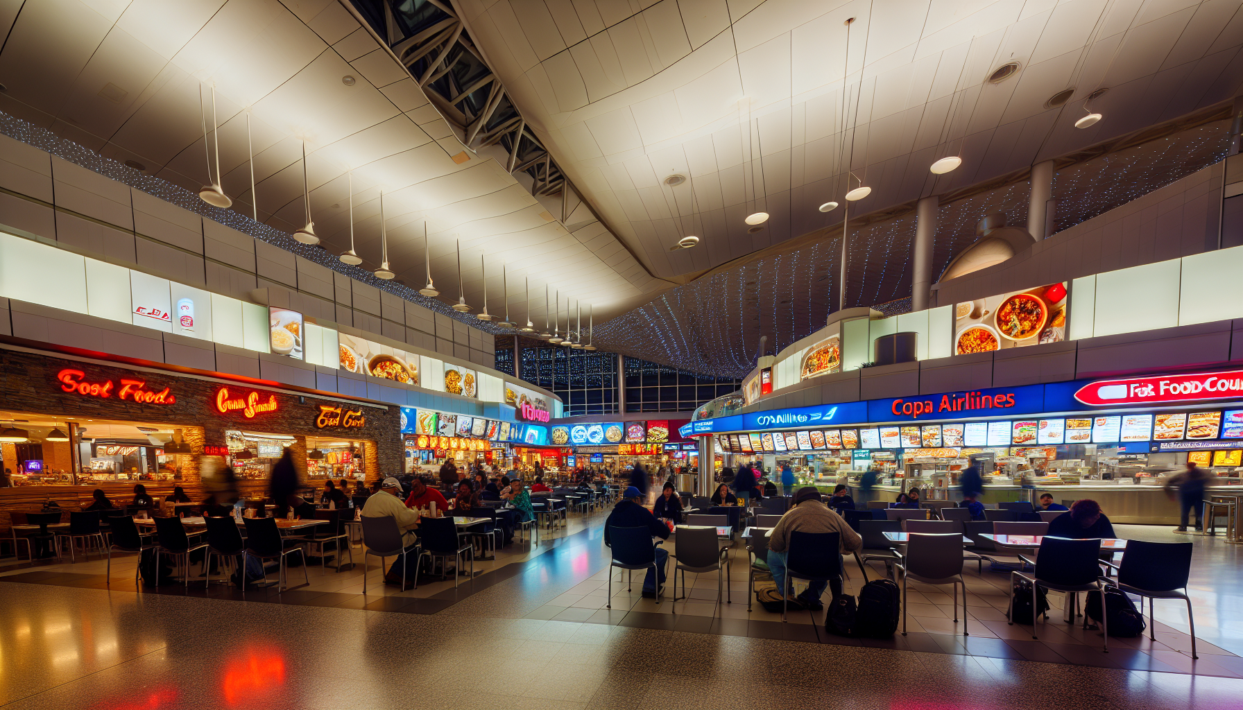 Dining options at JFK airport near Copa Airlines