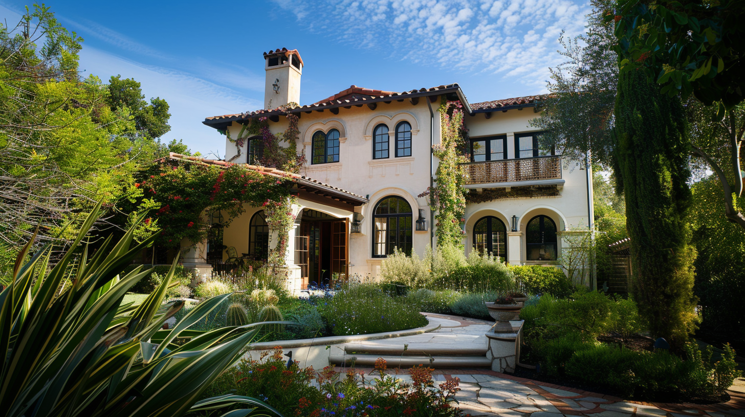 Upscale home exterior with detailed architectural design, showing the value and appeal of thoughtful detailing.