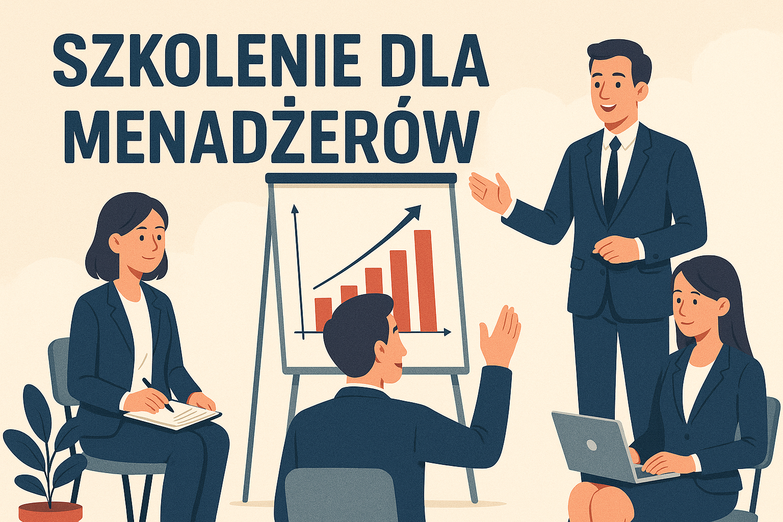 Szkolenia dla menedżerów w 2025 roku – rozwój kompetencji lidera, skuteczne zarządzanie zespołem, delegowanie zadań, motywowanie pracowników i budowanie zaangażowania w miejscu pracy.