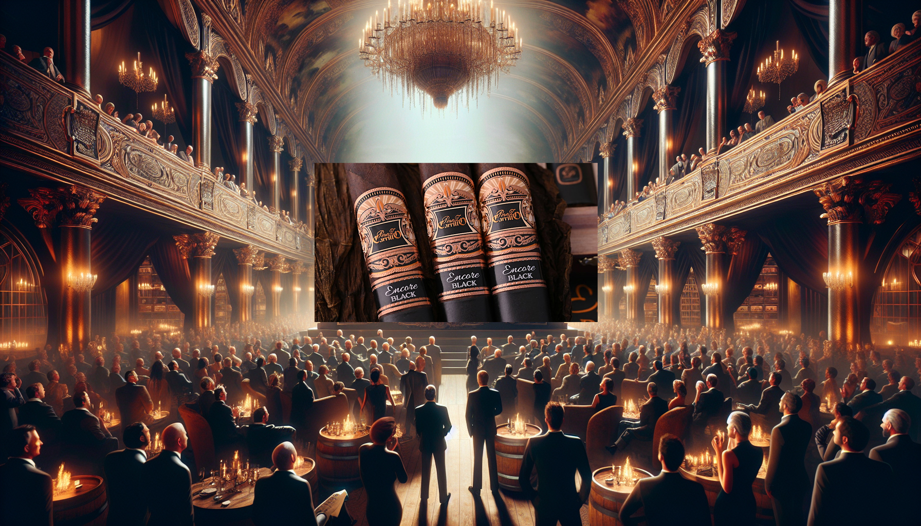 Artistic representation of the limited production run of 5,000 boxes of the e.p Carrillo Encore Black, creating anticipation and excitement among cigar aficionados
