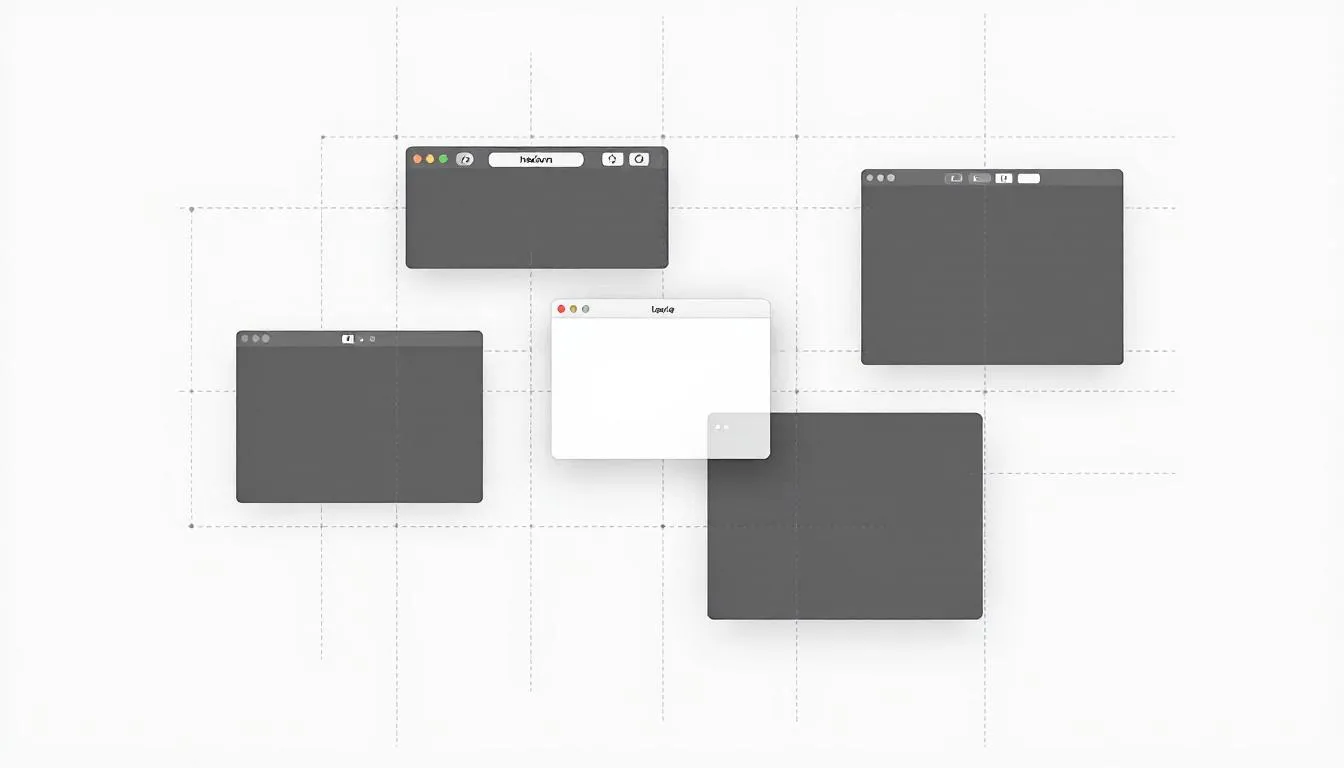 Méthodes pour ouvrir et organiser plusieurs fenêtres sur macOS.