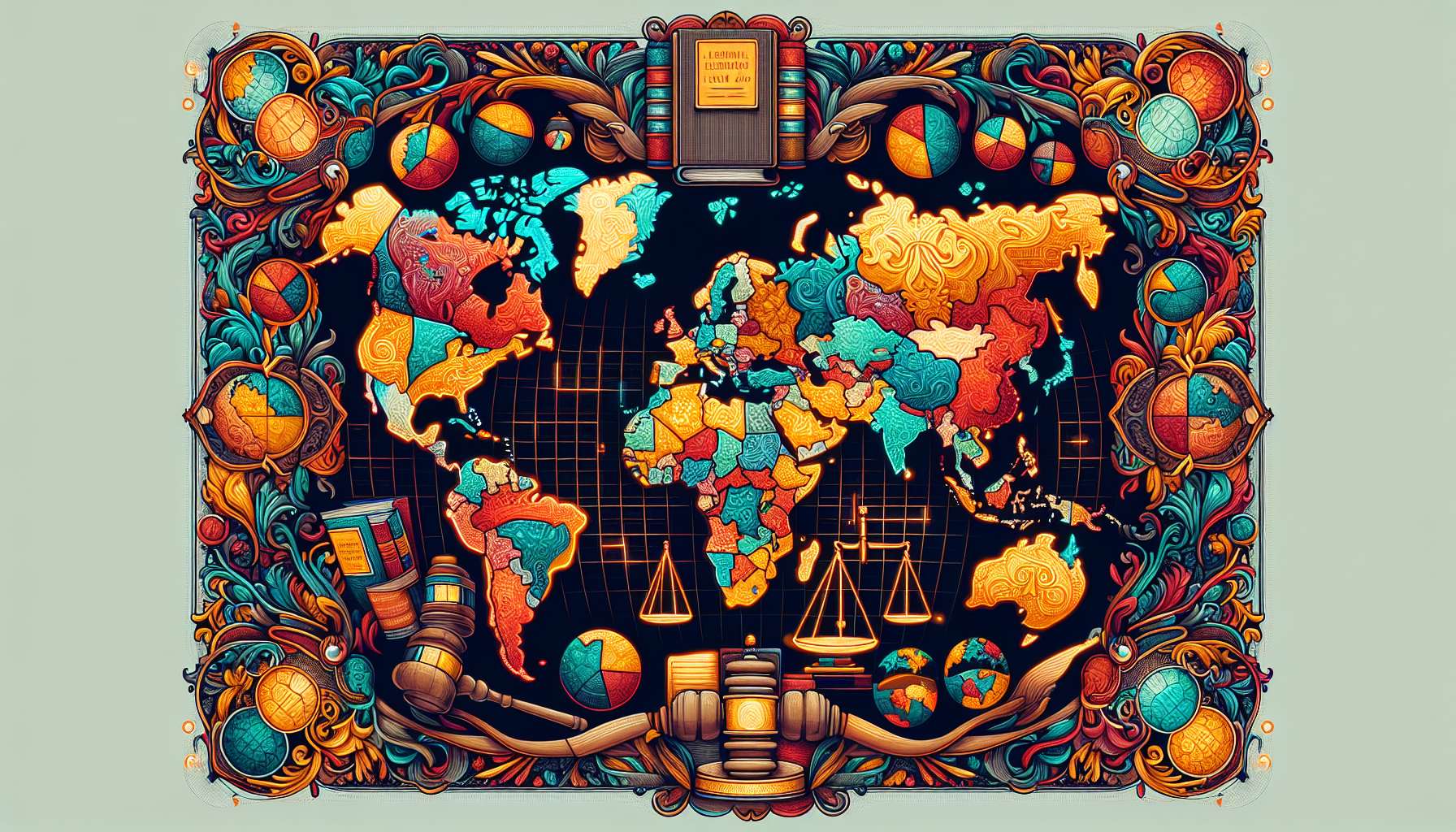 An illustration showing the legality of HHC in different countries.