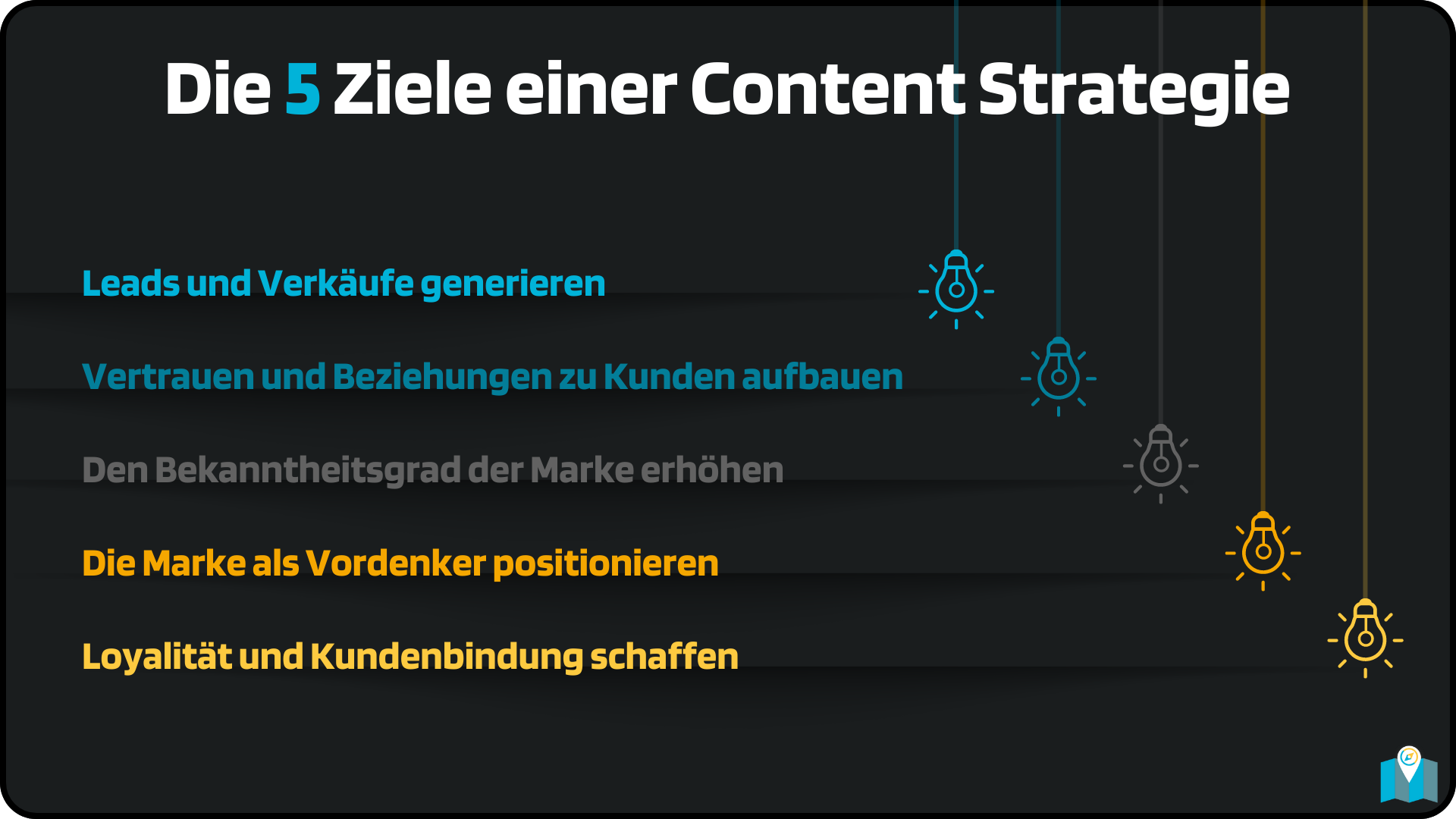 Die 5 Ziele einer Content Strategie