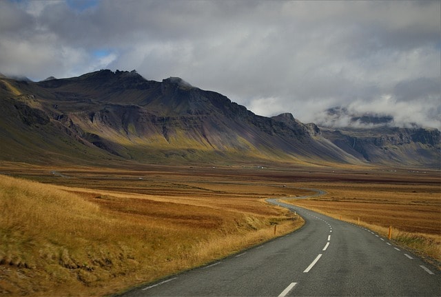 A mountain view representing the idea of travel.