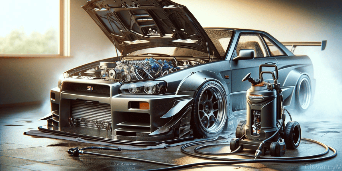 Service your engine with pressure washer on low sensitivity or a garden hose.