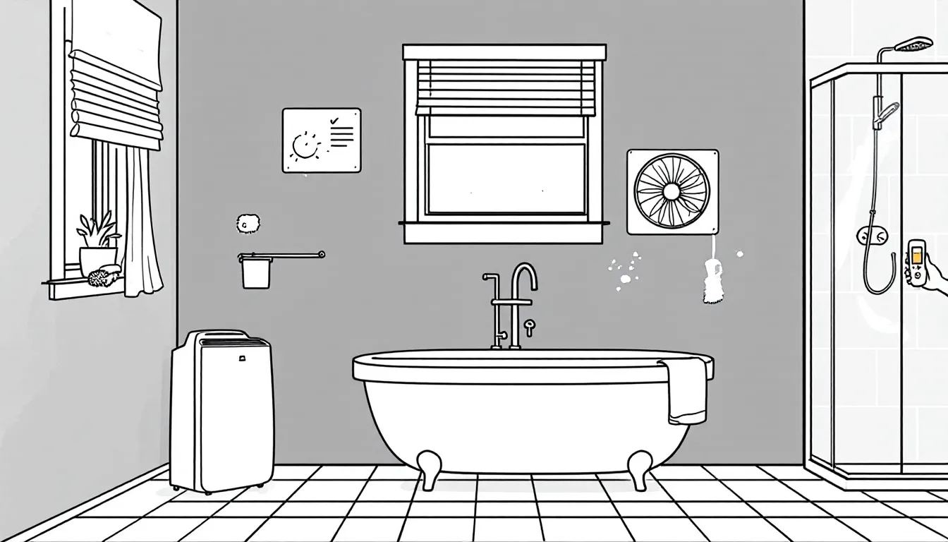 Preventive measures against mold growth in a home environment.