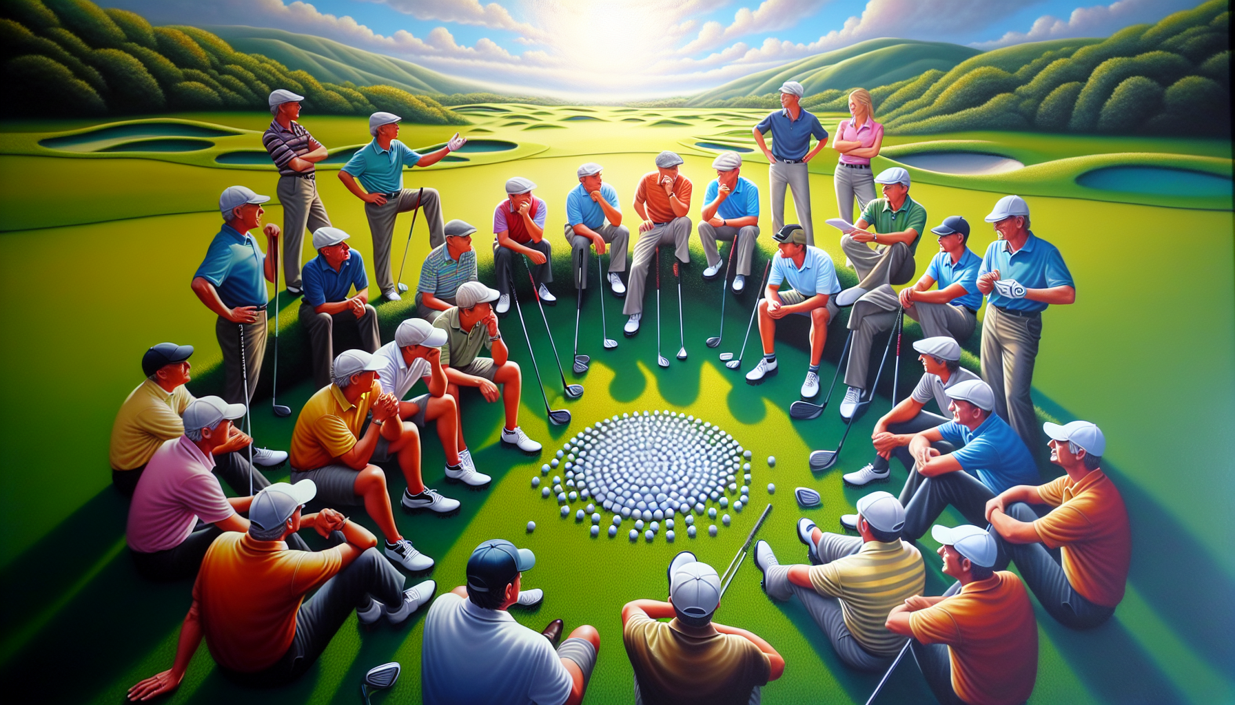 En illustration av strategier i Foursome Golf.