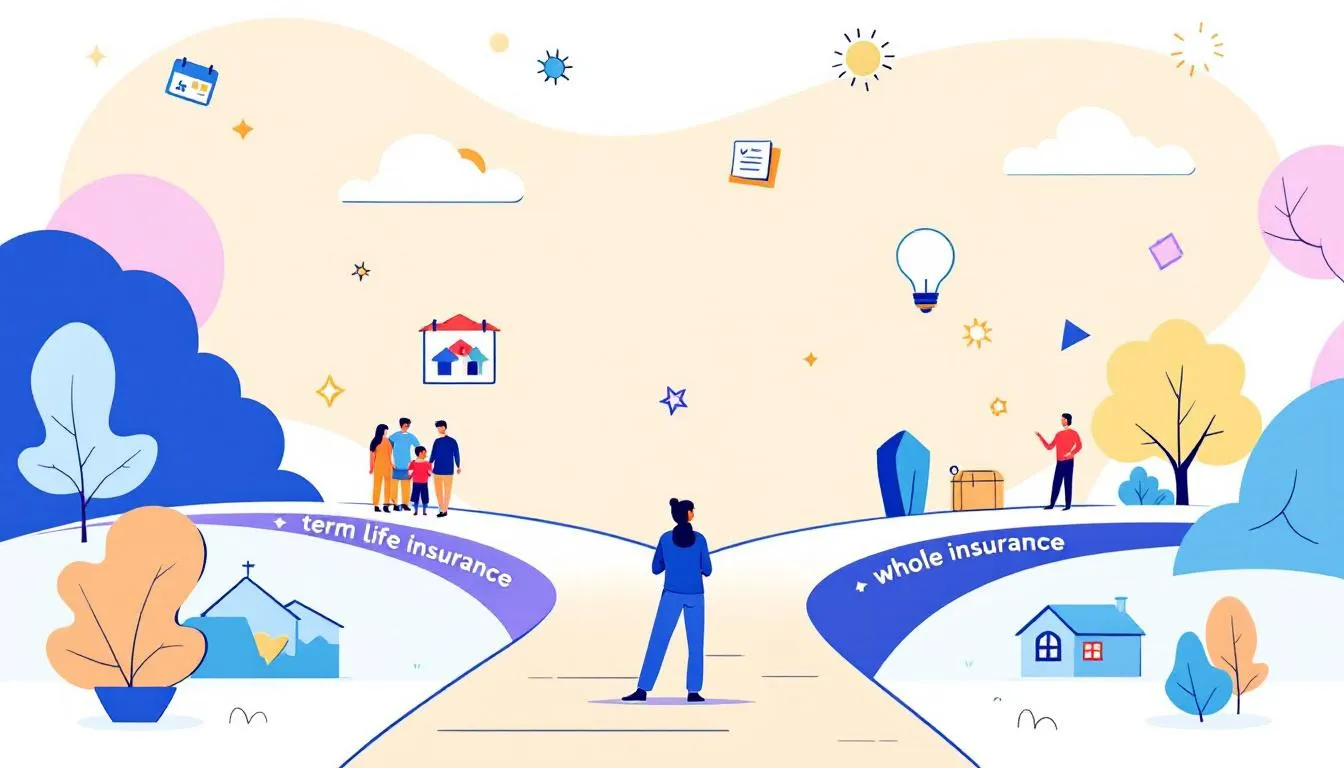 Visual guide on choosing the right term life insurance policy.