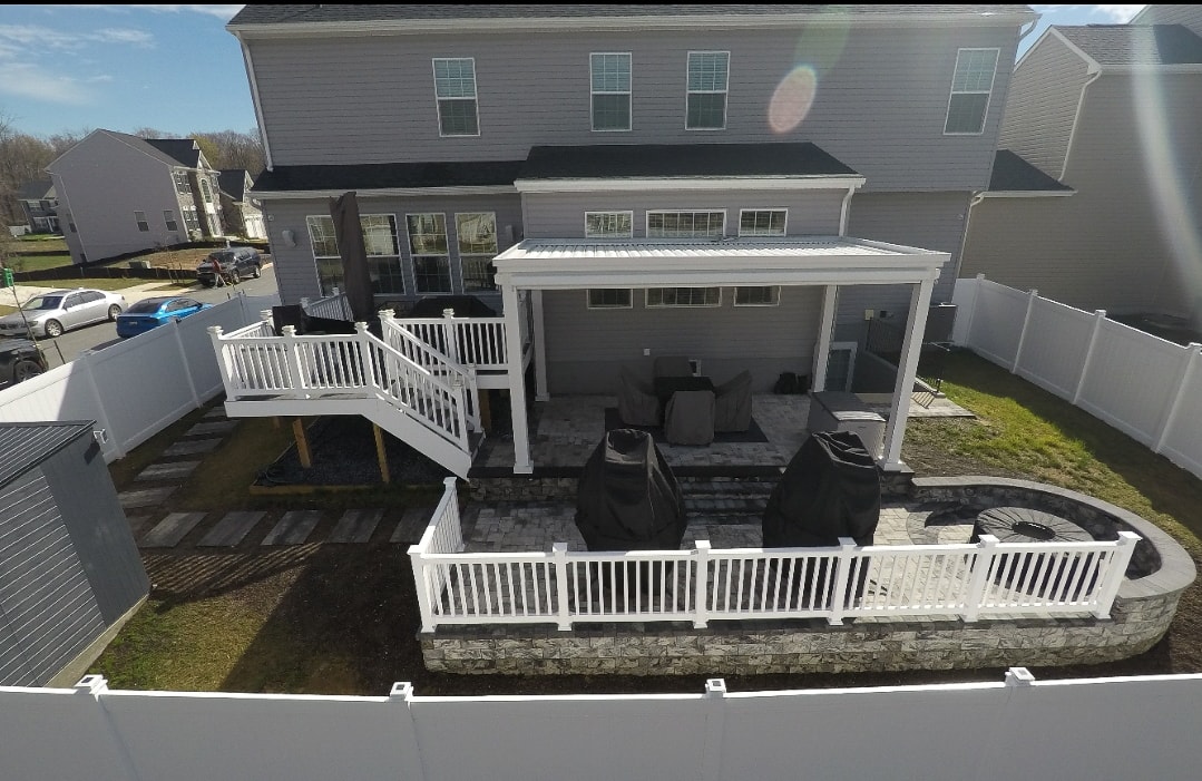 Pergolas help bring shade to a space that normally doesnt have that luxury.