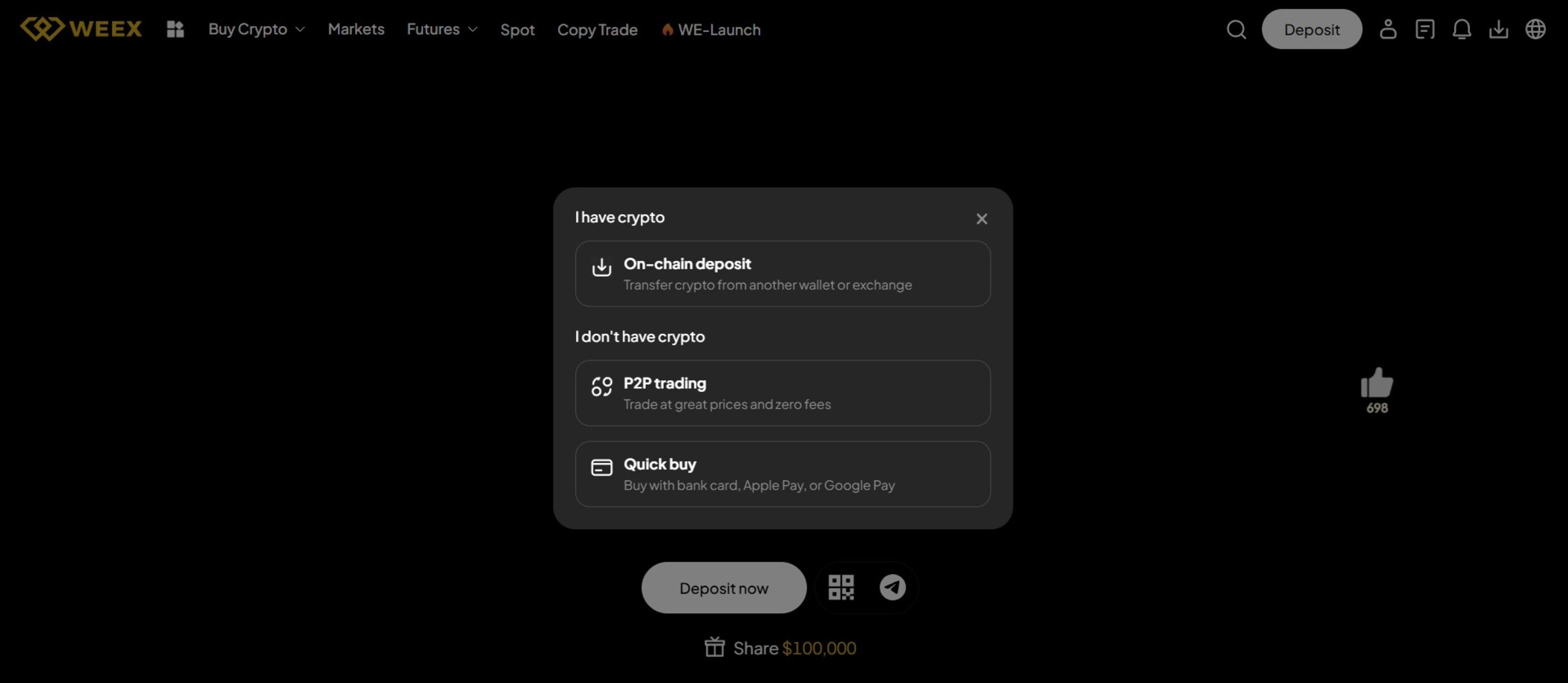 How to Deposit & Withdrawals at WEEX?