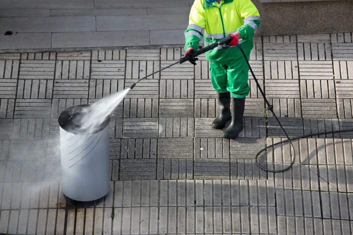 Garbage Can Cleaning