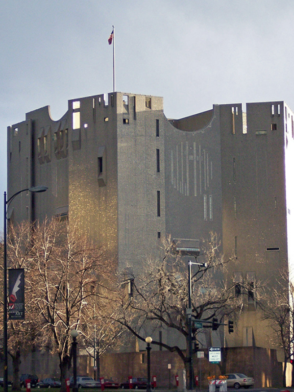 North Building of the Denver Art Museum; Ponti also did the interior design for many buildings