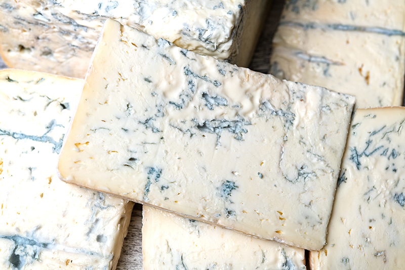 Gorgonzola is one of the most popular Italian cheese types