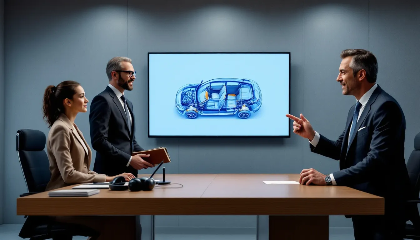 A courtroom scene illustrating the legal process in personal injury cases.