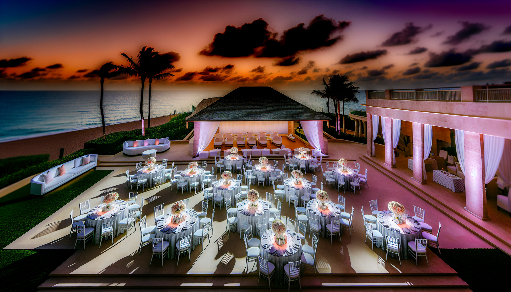 Romantic wedding venue with ocean views at Ritz Carlton Fort Lauderdale