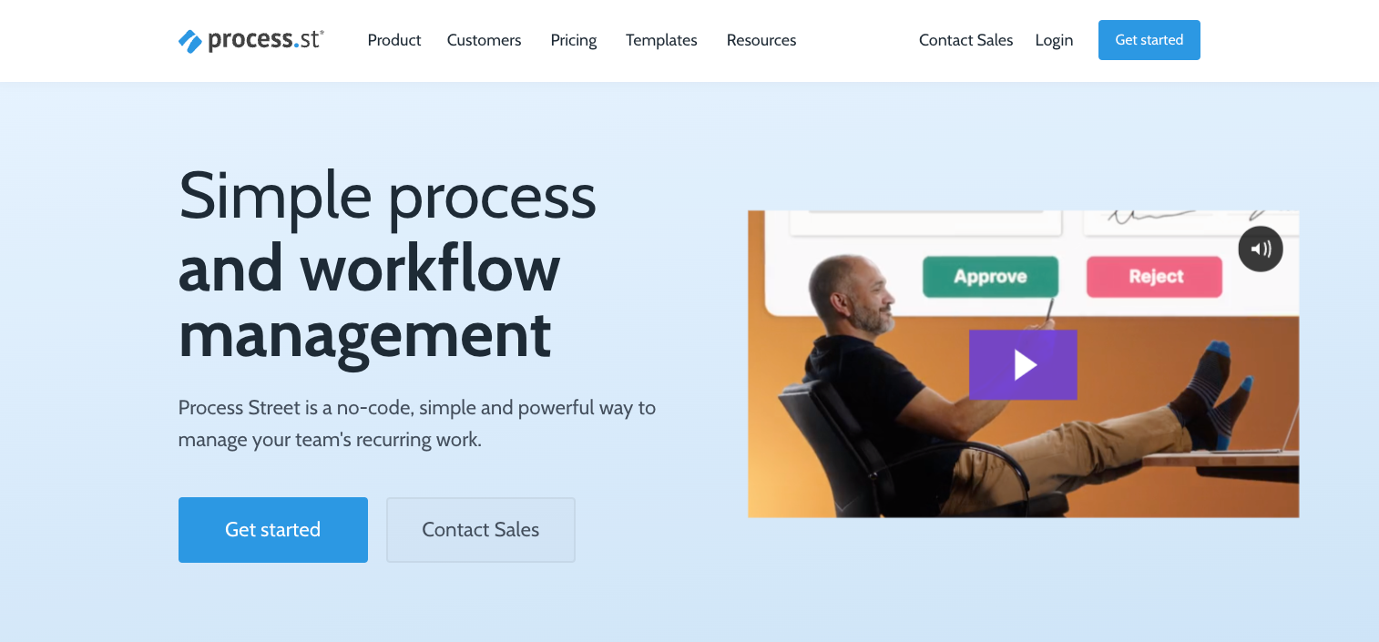 Process Street is one of the many great workflow management tools.