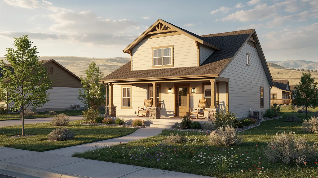 The image depicts a charming residential home nestled in a Wyoming neighborhood, featuring a well-kept front yard that invites a sense of community. This picturesque setting is ideal for families considering their financial options, such as filing for chapter 7 or chapter 13 bankruptcy, as they navigate the repayment plans and bankruptcy process to achieve a fresh financial start.