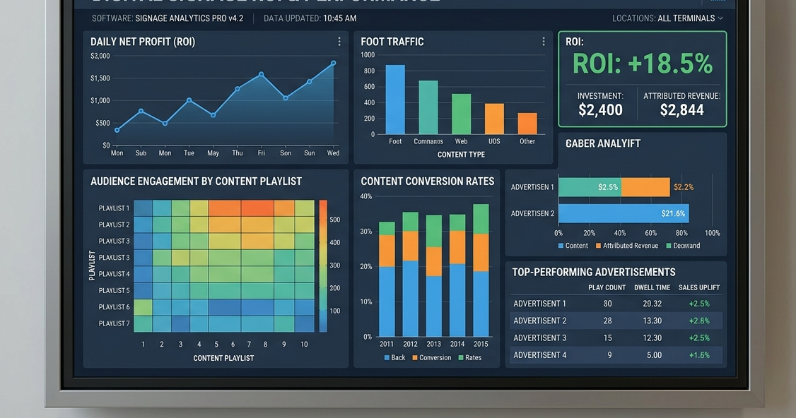 7 Best Digital Signage Software Companies for Analytics and ROI 9 track digital signage ROI using analytics software