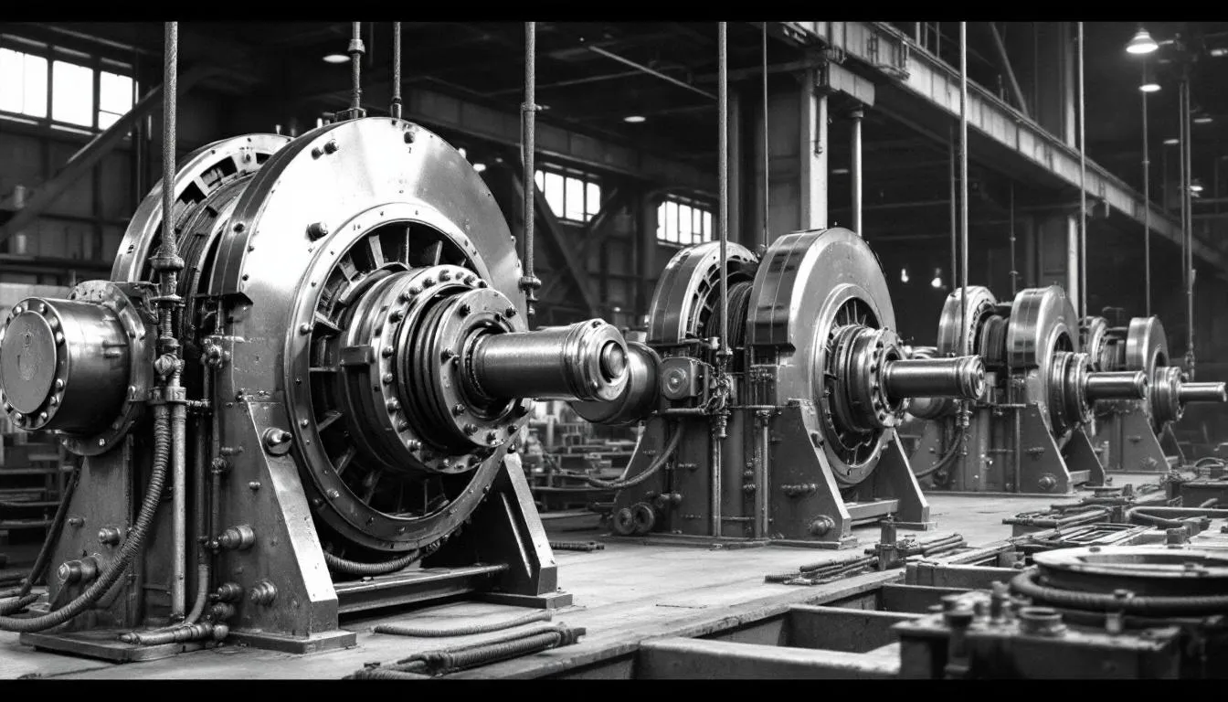 An overview of hydraulic winches in operation.