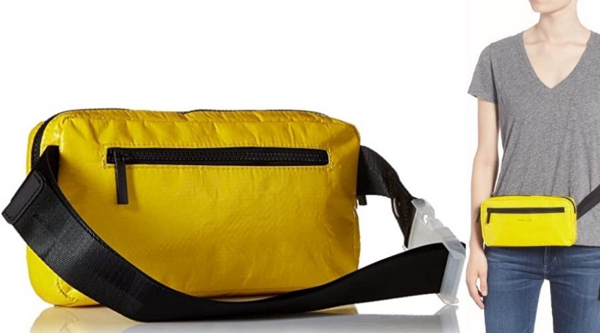 KENDALL + KYLIE  OLYMPIA YELLOW BELT BAGS
