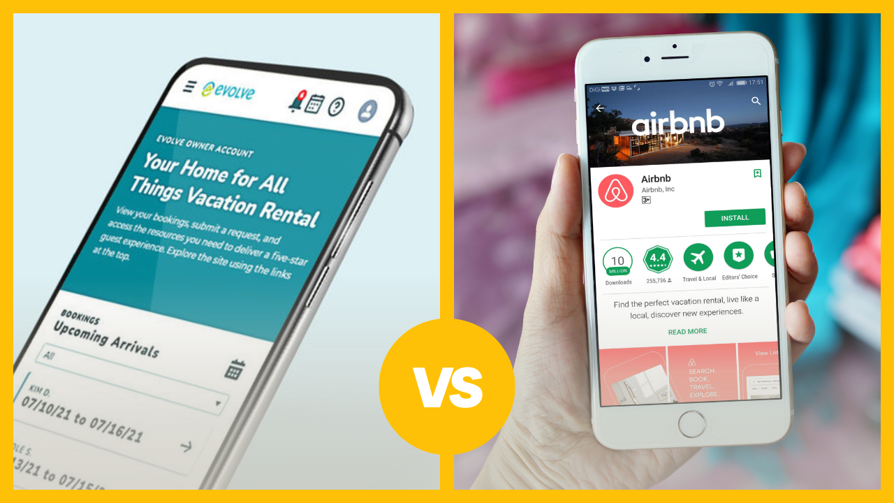 Plataformas de alquiler a corto plazo, Airbnb & Evolve.
