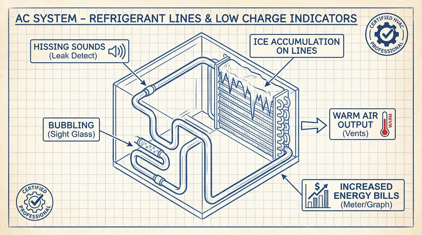 Low Refrigerant Points to a Leak