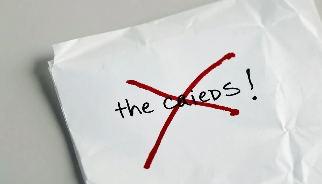 The image shows a paper with a large red mark indicating a correction, highlighting a common mistake involving independent and dependent clauses. The mark suggests that the sentence may contain a comma splice or run-on sentence, emphasizing the importance of using appropriate punctuation to connect independent clauses and express complete thoughts.